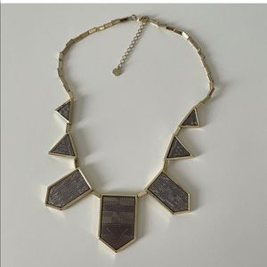 House of Harlow Engraved Station Necklace